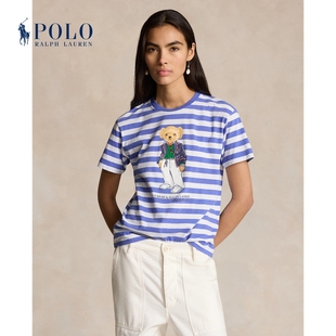 Ralph Lauren/拉夫劳伦女装 24春宽松版Polo Bear棉质T恤RL25353