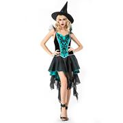 万圣节服装 成人女巫cosplay巫婆吸血鬼恶魔角色扮舞台表演演出服