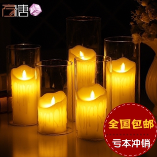 方糖led充电遥控电子蜡烛灯，家用表白婚庆烛光，餐桌浪漫婚礼装饰