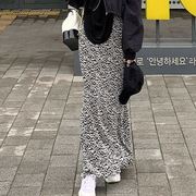 韩国女装Themood 浪漫温柔及踝碎花长裙半身裙