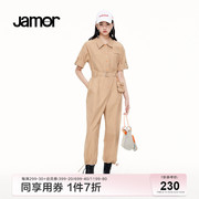 JAMOR时尚休闲连体衣裤女装夏季日系显瘦气质工装裤子