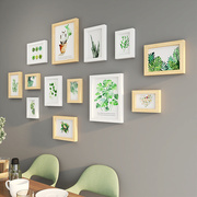 餐厅相框挂墙组合冲印做成实木画框定制5寸7寸创意个性照片墙装饰