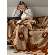 毛毯披肩盖毯办公室午睡毯加厚保暖小毯子，单人沙发毯法兰绒空调毯