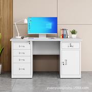 钢制办公桌1.2米员工财务，铁皮办公桌加厚台面单人，写字桌家用电脑