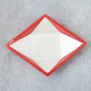 日式陶瓷创意餐具10.5英寸日式凌角浅碗炸物盘刺身拼盘小号沙拉碗
