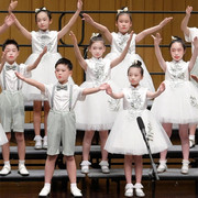 六一儿童合唱服装演出服，男女童礼服，中小学生表演朗诵纱裙大合唱团
