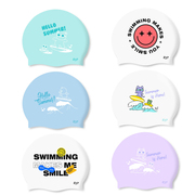 韩国sd7硅胶泳帽防水不勒头护耳成人训练游泳儿童男女游泳帽
