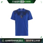 香港直邮VERSACE COLLECTION 男士缀饰宝蓝色T恤 V800683-VJ00497