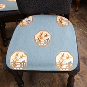 餐桌椅子座垫凳子餐椅垫，坐垫家用布艺，薄款四季简约通用防滑带绑带