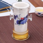 耐热泡茶壶红茶茶具套装，玻璃陶瓷过滤功夫，茶壶花茶双耳冲泡茶器