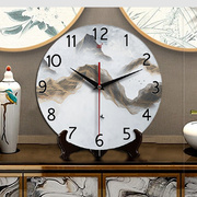 定制静音钟表座钟客厅家用新中式，时钟创意挂钟座式摆件台式钟坐钟