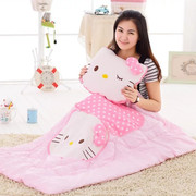 HELLO KITTY/凯蒂猫可爱抱枕被两用空调被午睡枕头粉色猫毛绒靠枕