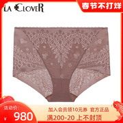 laclover花舞轻盈系列中腰平角裤内裤女lc23up1