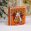 兔年商用牛皮镀铝膜锡纸披萨盒pizza外卖打包盒加厚瓦楞7寸