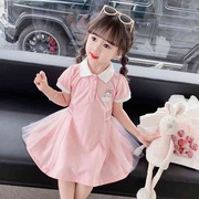 韩范女童连衣裙夏季2023洋气女孩宝宝，网红夏款儿童装夏装公主