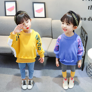 2020秋装0-1-2-3-4-5岁女童卫衣，韩版宽松女宝宝套头上衣婴儿