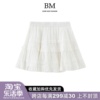 bmfashion法式甜美白色半身裙女bm夏季a字芭蕾短裙蛋糕裙蓬蓬裙