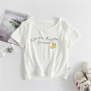 莫代尔棉软软的春夏季男女童中小儿童宝宝卡通印花幼儿园短袖T恤