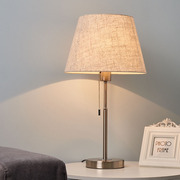 简约现代台灯卧室床头灯，北欧创意时尚，温馨客厅家用拉绳主卧床头灯