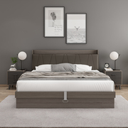 床现代简约北欧双人1.8米婚床主，卧室1.5米软包箱体床高箱储物床