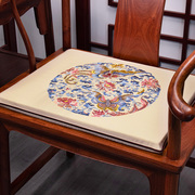 新中式红木沙发坐垫布艺绣花沙发椅垫1109太师椅红木圈椅垫子定制