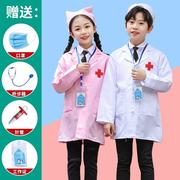 国庆节儿童医生服装，小护士服棉白大褂幼儿园职业，过家家角色扮演