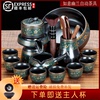 懒人茶具自动石磨泡茶器家用会客防烫功夫茶杯套装陶瓷中式泡茶壶