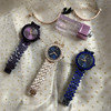 水晶玻璃表面手表时尚水钻，手表时装表品质钢带女表小表盘女表