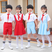 六一儿童节爱国舞蹈表演服小学生合唱演出服，男女童红歌朗诵红领巾