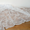 素时光法式复古镂空网纱白色玫瑰蕾丝，桌布野餐布，背景布门帘(布门帘)遮光布