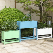 防腐木花箱户外木质庭院大花盆阳台长条实木花槽室外长方形种植箱