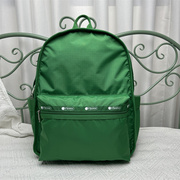 时尚绿色潮款夏日旅行背包初高中书包超轻双肩包女大号3747