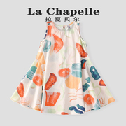 La Chapelle 拉夏贝尔 女童连衣裙夏季无袖洋气儿童裙子LB105