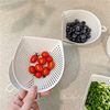 日式SP SAUCE简约厨房双层洗菜篮家用可挂葱花沥水篮洗水果滤水篮