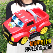 超大型电动遥控车玩具，男女孩耐摔汽车，卡通儿童赛车玩具3-6岁