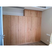 橡木衣柜全实木衣柜，组合四门北欧卧室两门原木，简约衣橱木蜡油