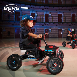 BERG荷兰博格儿童卡丁车脚踏四轮自行车小孩玩具警车带音效灯光