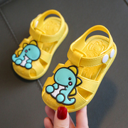 防尿塑料包头凉鞋儿童，男童女童防滑软底宝宝0-1-2-3岁夏季学步鞋