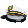 白色刺绣海军帽外贸欧美情趣平顶军帽 帽子派对水手帽定制