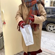 630拼色格子披肩女冬季百搭韩版时尚长款保暖仿羊绒围巾女法式