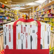 可折叠便携超市购物袋大容量保温包手提包户外野餐袋保冷保鲜防水