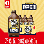 潮客熊猫菠萝啤酒型含气0酒精饮品20%果汁，680ml*4瓶精酿ktv饮料