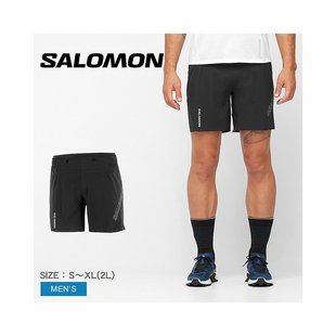 Salomon萨洛蒙 短裤男式黑色下装短款短裤运动轻便运动锻炼训练健