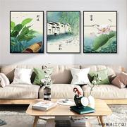 diy数字油画三联画手绘油画植物花卉填充涂色客厅装饰画