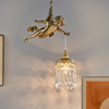 复古法式全铜天使吊灯，vintage中古风格时尚，床头过道餐厅水晶灯具