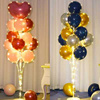 开业发光地飘立柱圣诞气球，灯串生日装饰场景布置女孩周年派对
