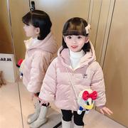 女宝宝冬装外套0-1-2-3岁女童加厚棉服洋气5小童棉衣可爱儿童