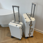 行李箱24寸铝框大容量万向轮，拉杆箱时尚女密码锁多功能旅行登机箱