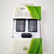 360手柄电池3in1电池，包xbox360无线手柄双电池，配充电线三合一套装