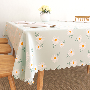 pvc桌布防水防油免洗田园书桌，高级感餐桌台布，茶几桌垫ins风长方形